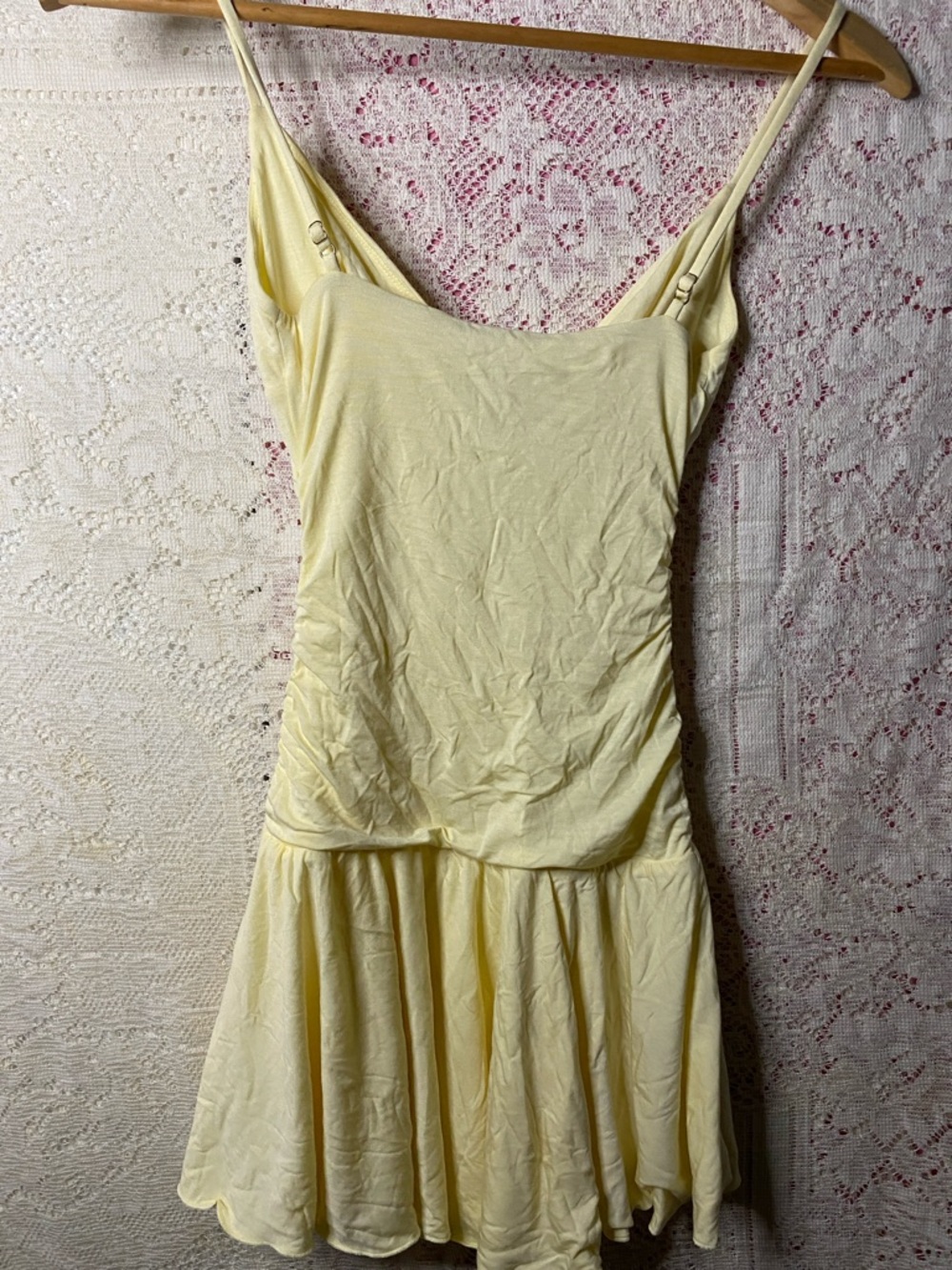 Kelbie
Modal Ruched A-Line Mini Dress in Buttercream Yellow - Picture 6 of 10